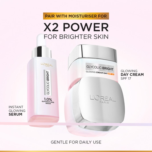 Loreal Paris Glycolic Bright Instant Glowing Face Serum – 30ml