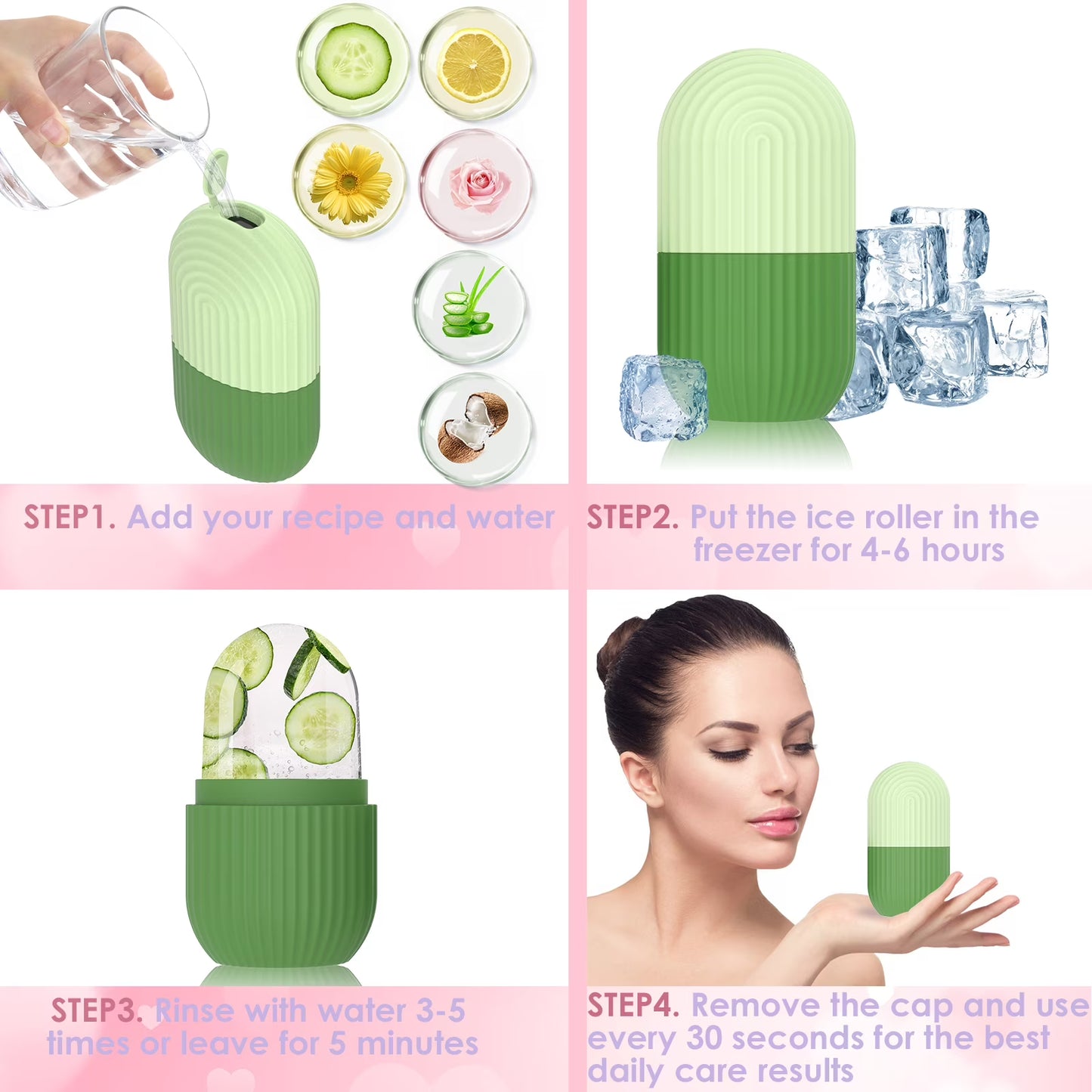 Silicone Facial Ice Roller