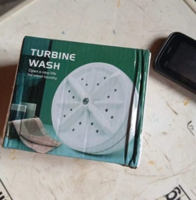 Portable Turbine Ultrasonic Washing Machine - (IMPORTED)