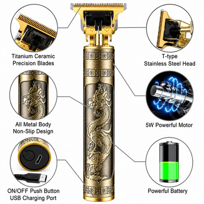 T9 Hair Cutting Machine Hair Clippers Rechargeable Beard Shaver